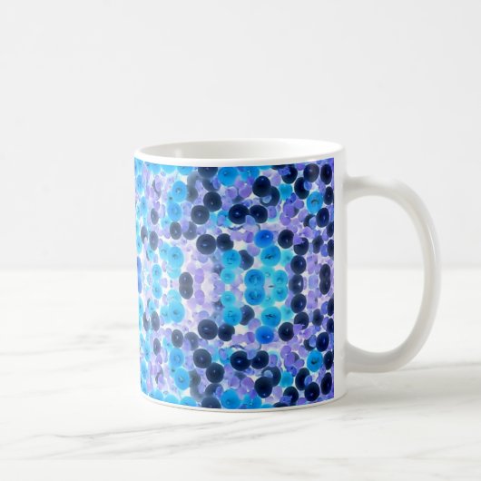 Blauweiße Lila Perlenfolge Kaffeetasse (Rechts)