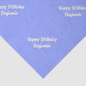 Blauweiße Matching Seidenpapier (Ausschnitt)