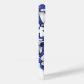 Blauweiße mit Monogramm Gürtelkugeln Case-Mate iPhone Hülle (Rückseite / Rechts)