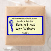 Blauweiße Personalisierte hausgemachte Lebensmitte (Insitu)