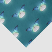 Blauweiße Schmetterlinge Seidenpapier (Ausschnitt)