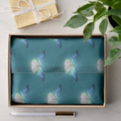 Blauweiße Schmetterlinge Seidenpapier (Geschenk)