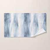 Blauweiße Schneeflocken Badhandtuch Set (Handtuch)