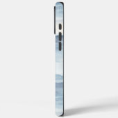 Blauweiße Schneeflocken Case-Mate iPhone Hülle (Rückseite / Links)