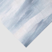 Blauweiße Schneeflocken Seidenpapier (Ausschnitt)