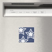 Blauweiße Stars Magnet (In Situ (Geschirrspüler))