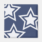 Blauweiße Stars Magnet (Vorne)