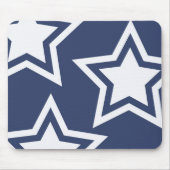 Blauweiße Stars Mousepad (Vorne)