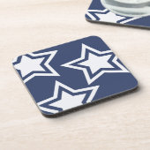 Blauweiße Stars Untersetzer (Linke Seite)