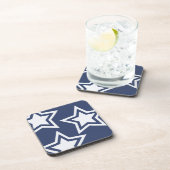 Blauweiße Stars Untersetzer (Rechte Seite)