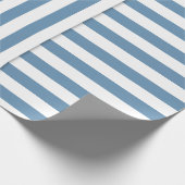 Blauweiße Streifen Geschenkpapier (Ecke)