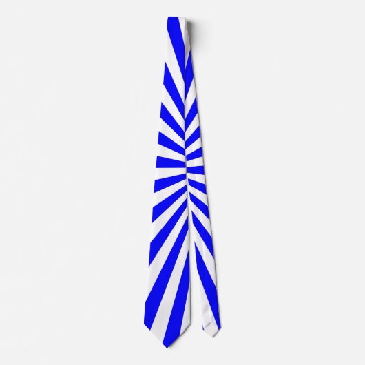 Blauweiße Streifen Krawatte (Vorderseite)