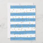 Blauweiße Wildblumen vergessen Me Nots Quinceanera Einladung (Rückseite)