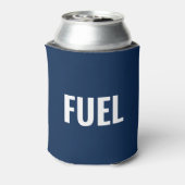 Blauweißer Minimalist cool Dosenkühler (Kanne Rückseite)