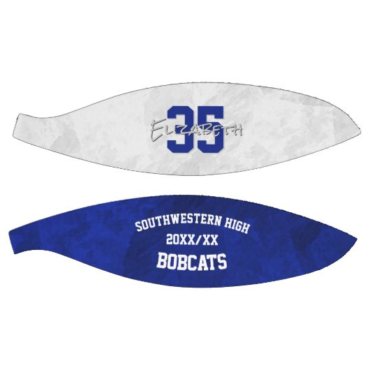 Blauweißer Teamname Ende der Saison Geschenke Basketball (Panele)