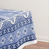 Blauweißes Bohemisches Muster Tischdecke (Beispiel)