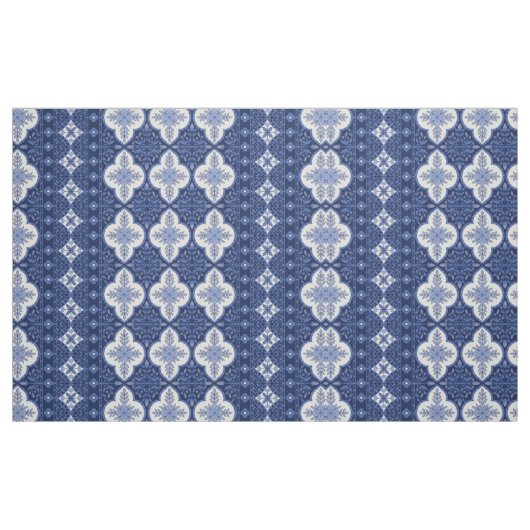 Blauweißes böhmisches Design Stoff (Fat Quarter (45,7 x 55,9 cm))