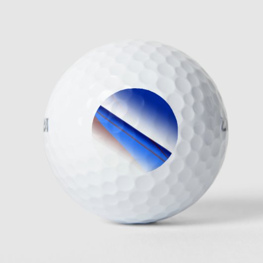 Blauweißes, einfaches Muster, farbig Golfball (Vorderseite)