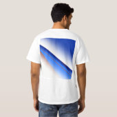 Blauweißes, einfaches Muster, farbig T-Shirt (Schwarz voll)