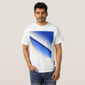 Blauweißes, einfaches Muster, farbig T-Shirt (Vorne ganz)