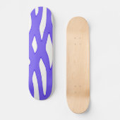 Blauweißes Fantasiemuster Skateboard (Vorderseite)