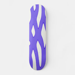 Blauweißes Fantasiemuster Skateboard