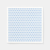 Blauweißes Gingham-Bogen-Muster Serviette (Vorderseite)