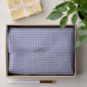 Blauweißes Gingham-TISSUE-WRAPPING-PAPIER Seidenpapier (Geschenk)
