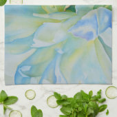 Blauweißes, romantisches Peronengemälde Küchentuch (Gefaltet)