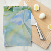 Blauweißes, romantisches Peronengemälde Küchentuch (Viertel Falte)