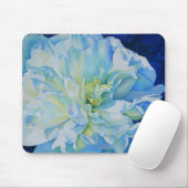 Blauweißes, romantisches Peronengemälde Mousepad (Mit Mouse)