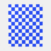 Blauweißes Schachbrettmuster für den Karo Fleecedecke (Vorderseite)