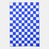 Blauweißes Schachbrettmuster für den Karo Geschirrtuch (Vertikal)