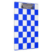 Blauweißes Schachbrettmuster für den Karo Klemmbrett (Rechts)