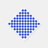 Blauweißes Schachbrettmuster für den Karo Serviette (Ecke)