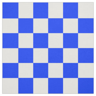 Blauweißes Schachbrettmuster für den Karo Stoff