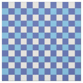 Blauweißes Schachmuster Stoff (Muster)