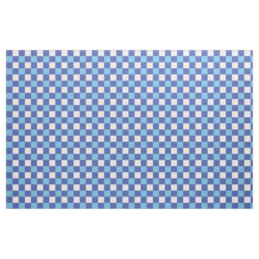 Blauweißes Schachmuster Stoff (Fat Quarter (45,7 x 55,9 cm))