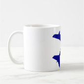 Blauweißflugzeugkonstruktion Kaffeetasse (Links)