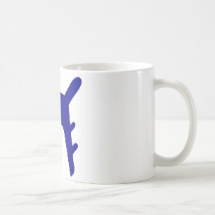 Blauweißflugzeugkonstruktion Kaffeetasse