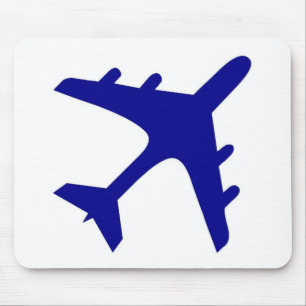 Blauweißflugzeugkonstruktion Mousepad