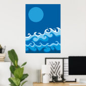 Blauwelle Poster (Heimbüro)