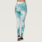 Blauwellen Leggings (Rückseite)