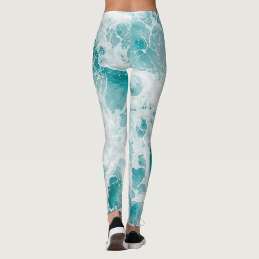 Blauwellen Leggings (Rückseite)