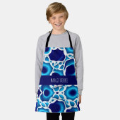 Blauwellen und Eier - Isometrisches Muster Schürze (Getragen)