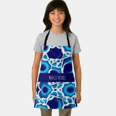 Blauwellen und Eier - Isometrisches Muster Schürze (Insitu)