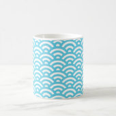 Blauwellenmuster Kaffeetasse (Mittel)