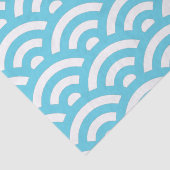 Blauwellenmuster Seidenpapier (Ausschnitt)