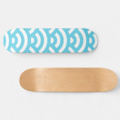 Blauwellenmuster Skateboard (Horizontal)