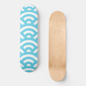 Blauwellenmuster Skateboard (Vorderseite)